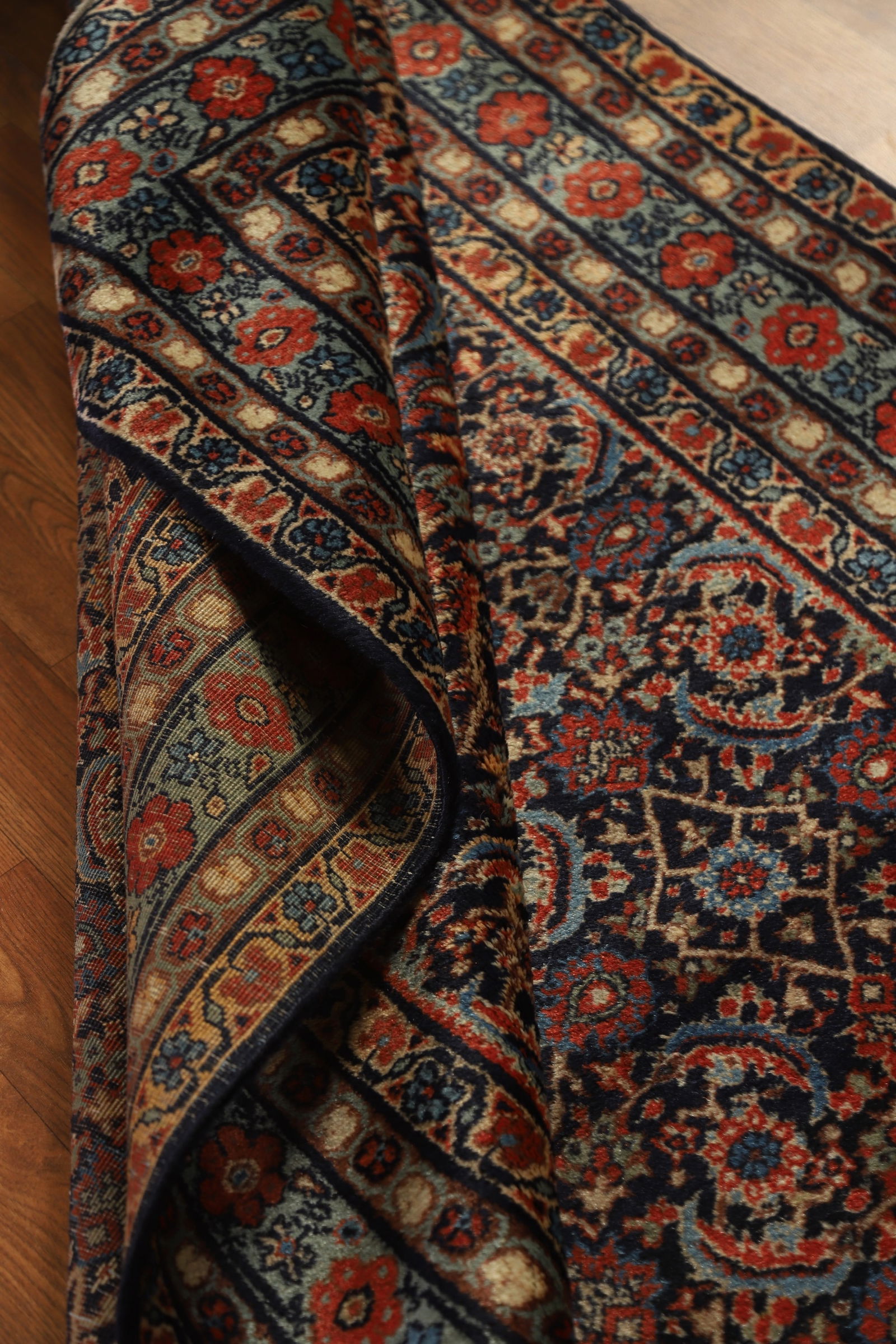 Antique Vegetable Dye Bidjar Persian Wool Rug 4x7 - 15