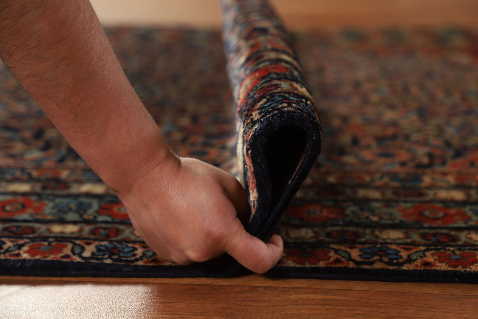 Antique Vegetable Dye Bidjar Persian Wool Rug 4x7 - 16