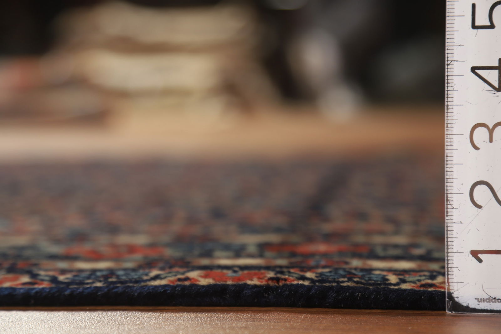 Antique Vegetable Dye Bidjar Persian Wool Rug 4x7 - 17