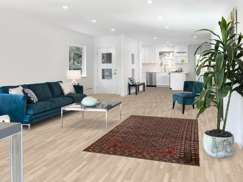 Antique Vegetable Dye Bidjar Persian Wool Rug 4x7 - 2