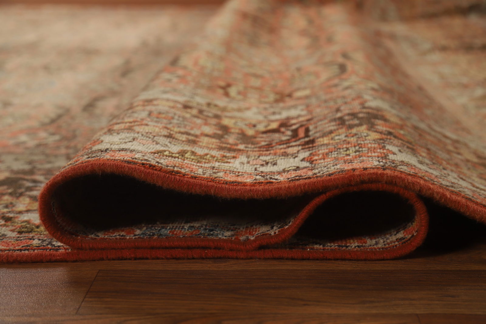 Antique Orange Sultanabad Persian Area Rug 8x12 - 13