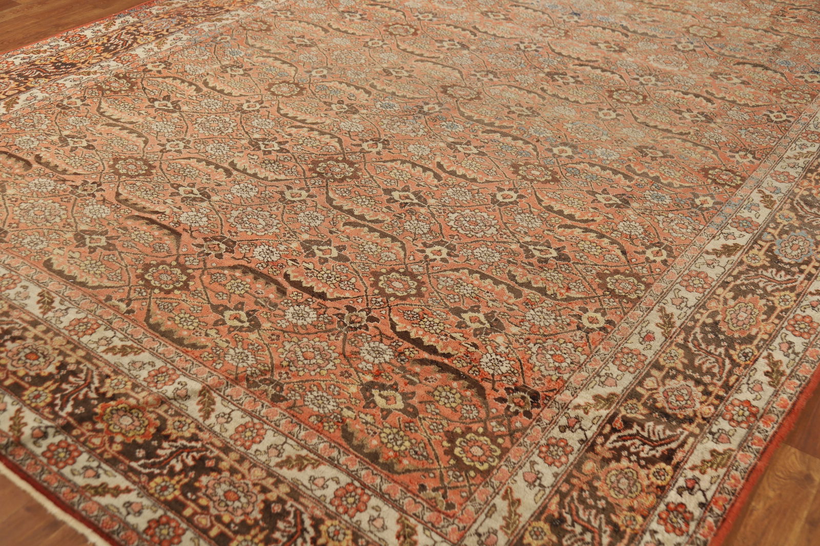 Antique Orange Sultanabad Persian Area Rug 8x12 - 7