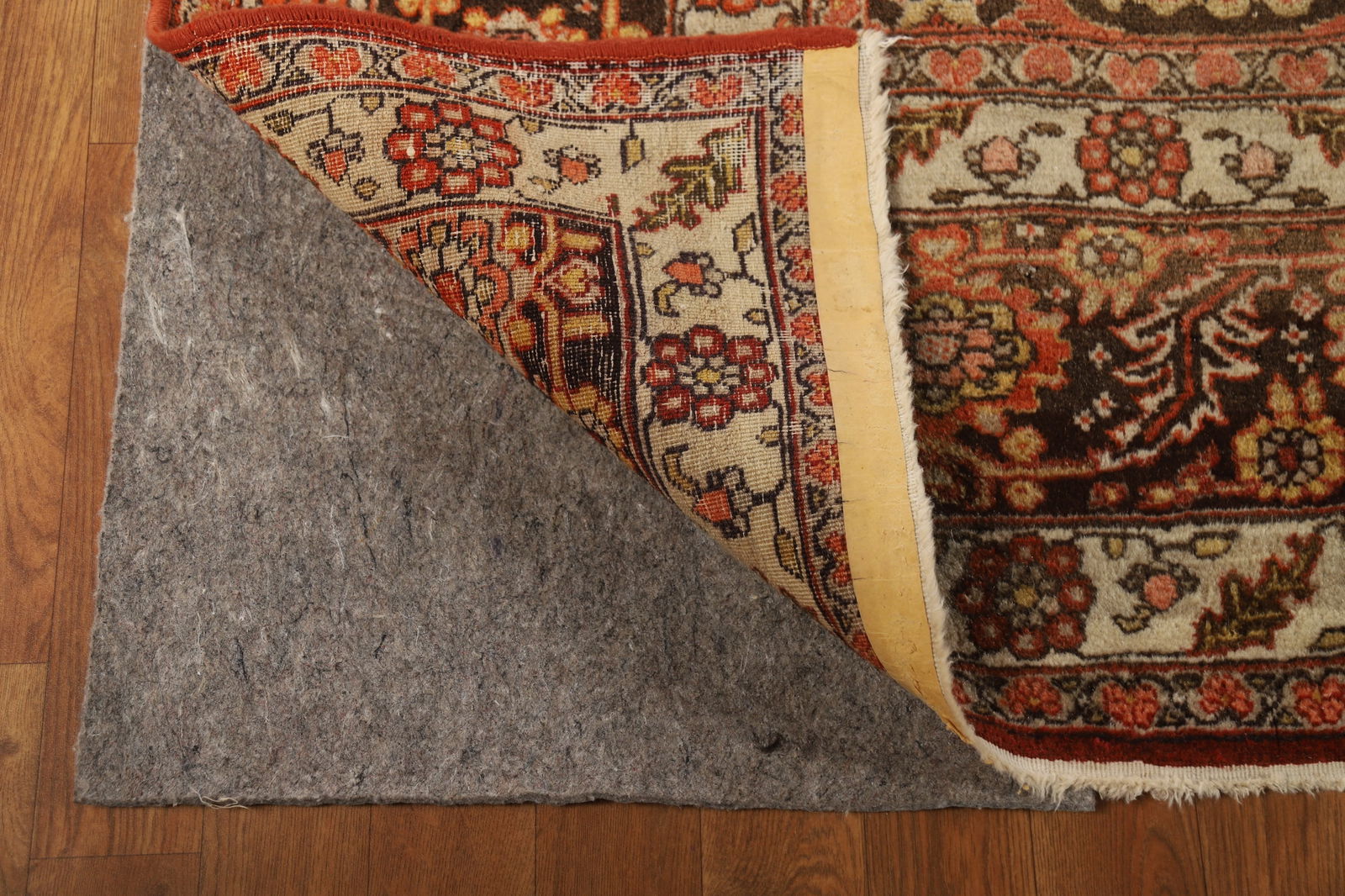 Antique Orange Sultanabad Persian Area Rug 8x12 - 8