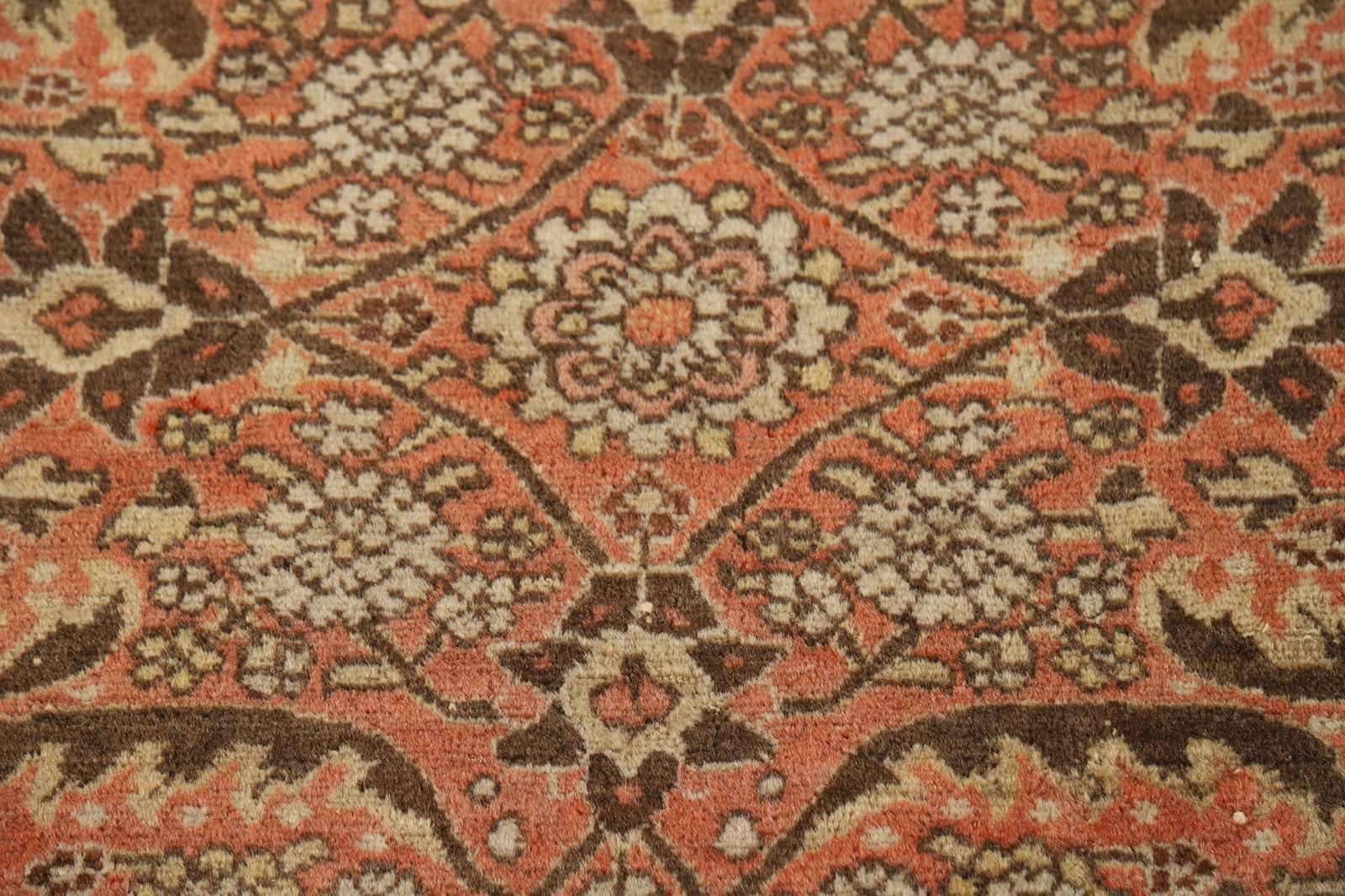 Antique Orange Sultanabad Persian Area Rug 8x12 - 9