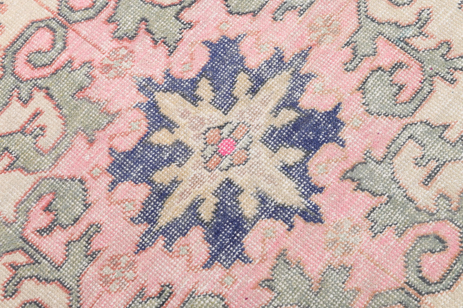 4'1'' x 6'10'' Handmade Vintage Wool Rug - 6787 - 10