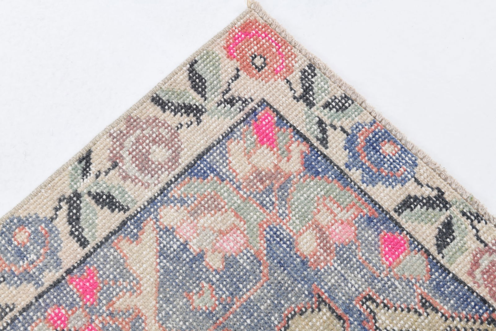 4'1'' x 6'10'' Handmade Vintage Wool Rug - 6787 - 13