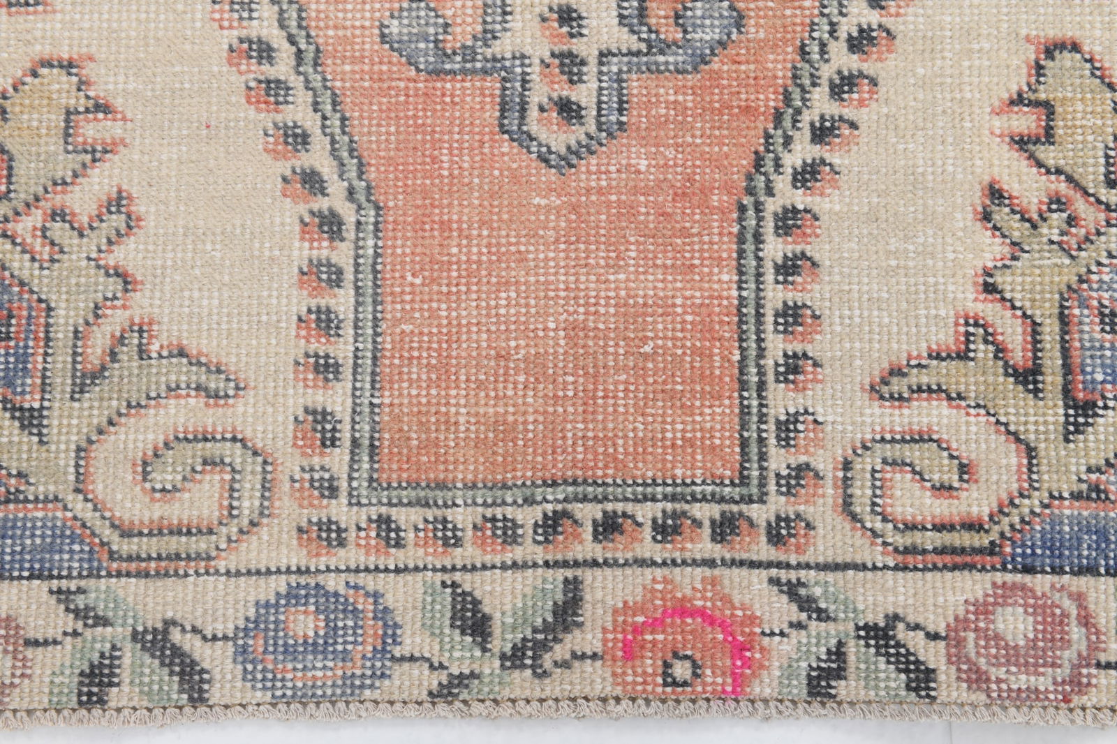 4'1'' x 6'10'' Handmade Vintage Wool Rug - 6787 - 15