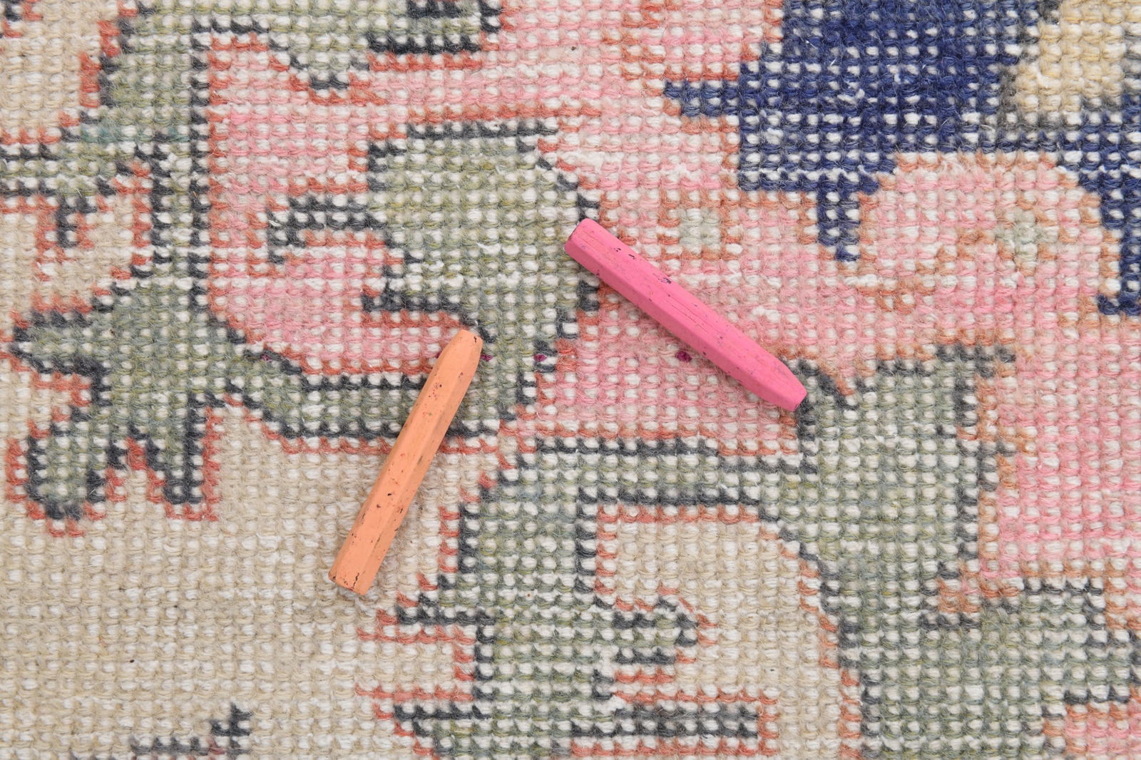 4'1'' x 6'10'' Handmade Vintage Wool Rug - 6787 - 8