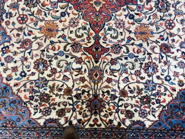 Vintage Persian Sarouk Rug-4405 - 9