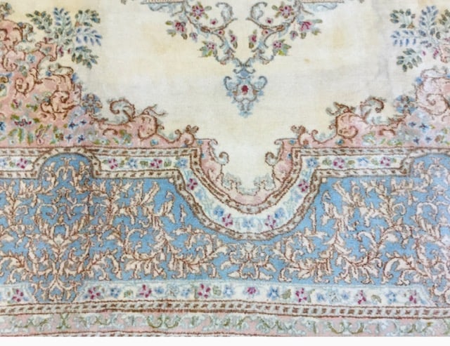 Antique Persian kirman rug-1836 - 4