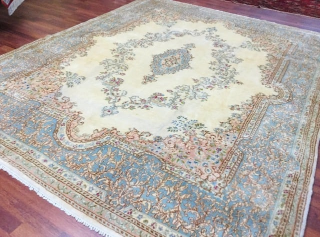 Antique Persian kirman rug-1836 - 7