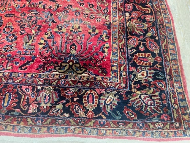 Antique persian Sarouk Rug-VG - 2