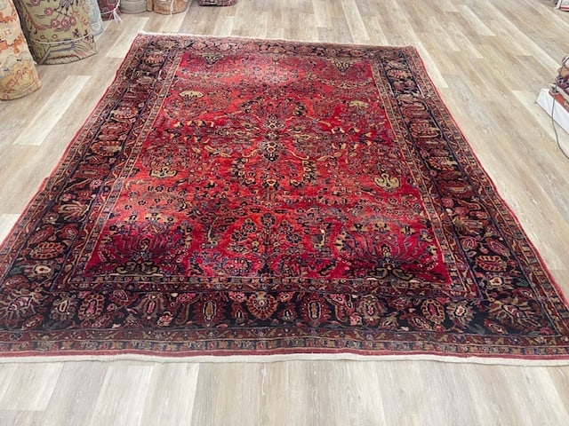 Antique persian Sarouk Rug-VG - 3