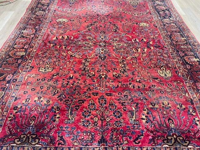 Antique persian Sarouk Rug-VG - 4