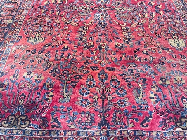 Antique persian Sarouk Rug-VG - 9