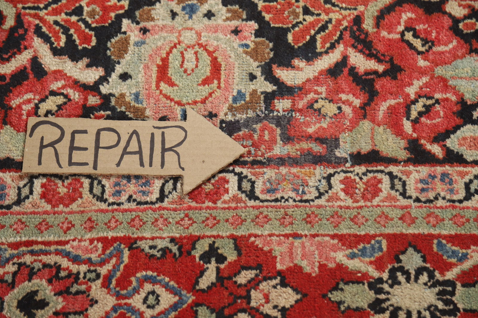 Pre-1900 Antique Vegetable Dye Mahal Persian Area Rug 10x13 - 15