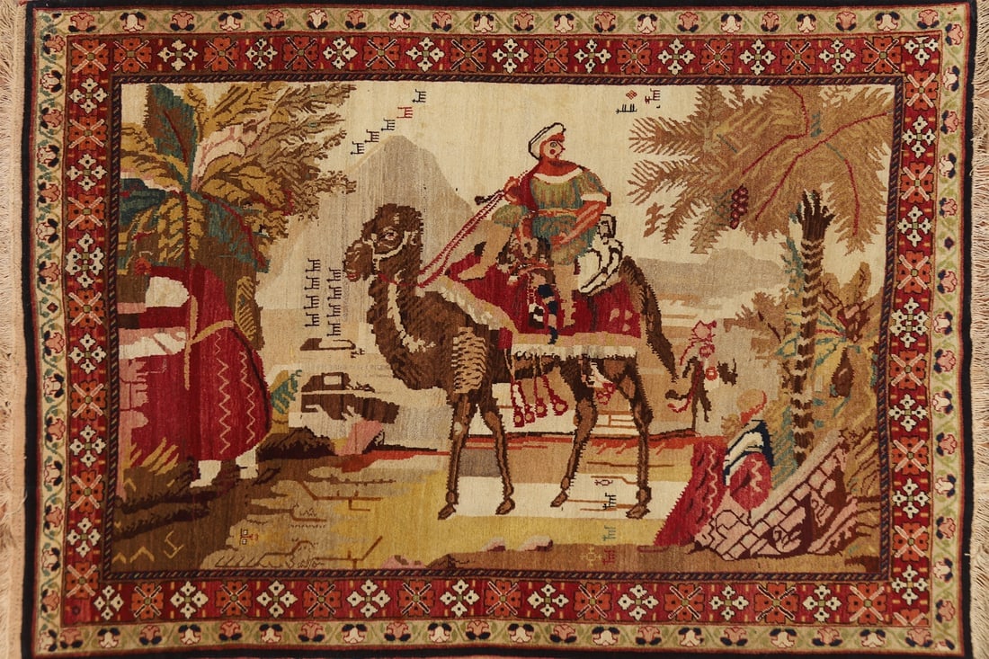 Antique Vegetable Dye Karabagh Oriental Rug 4x6: Title: Antique Vegetable Dye Karabagh Oriental Rug 4x6 Description:A Beautiful Genuine Russia Karabagh rug is Hand Knotted by skillful weavers in Russia with