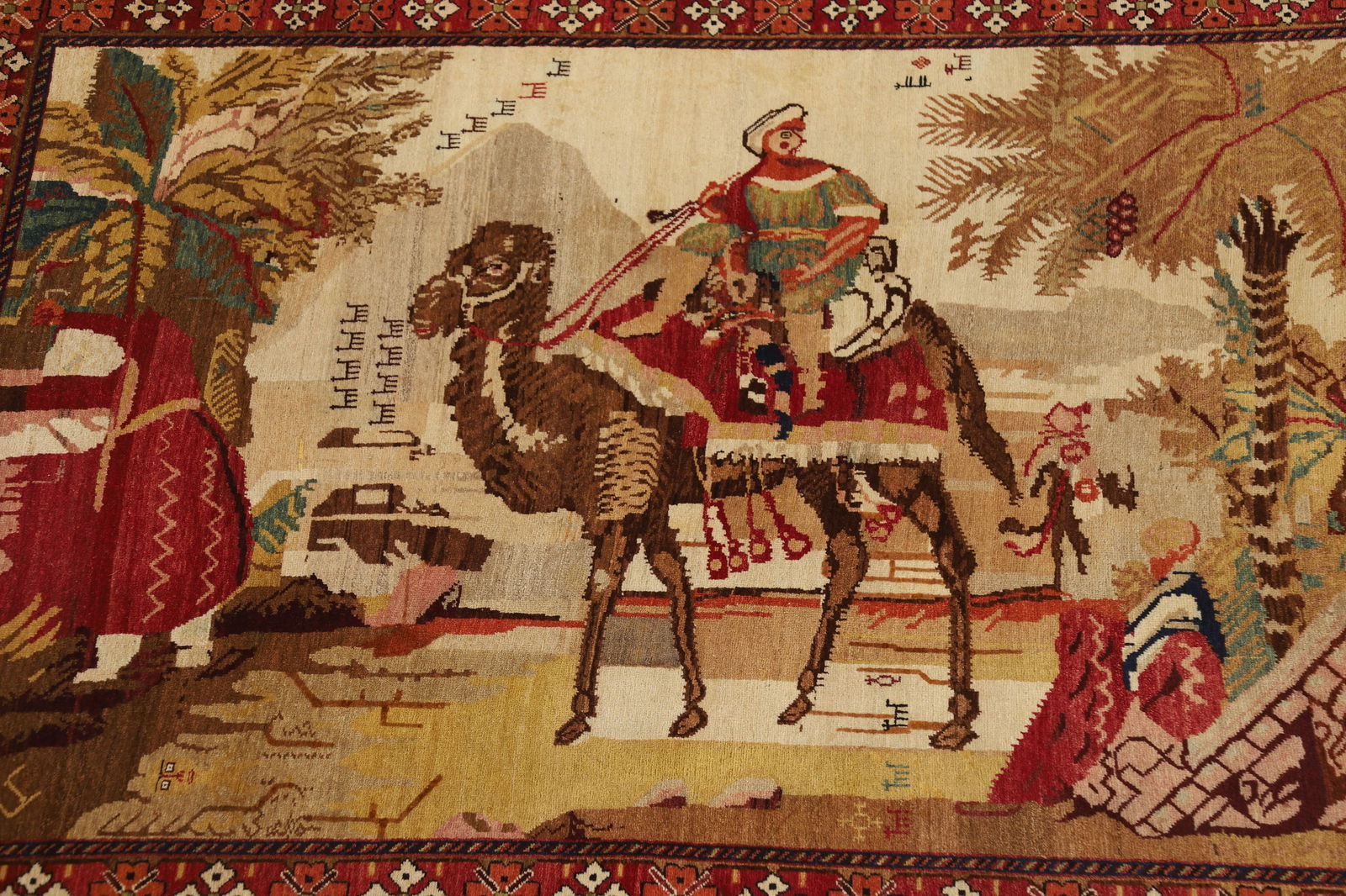 Antique Vegetable Dye Karabagh Oriental Rug 4x6 - 4