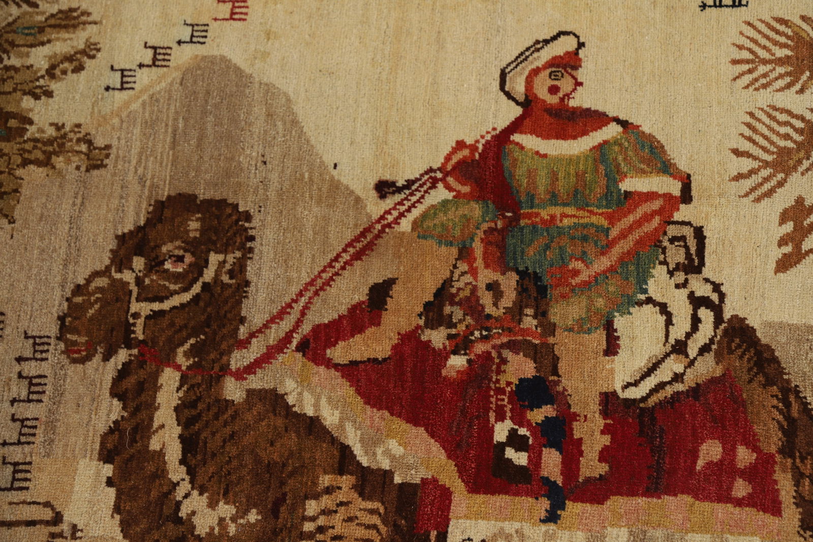 Antique Vegetable Dye Karabagh Oriental Rug 4x6 - 9