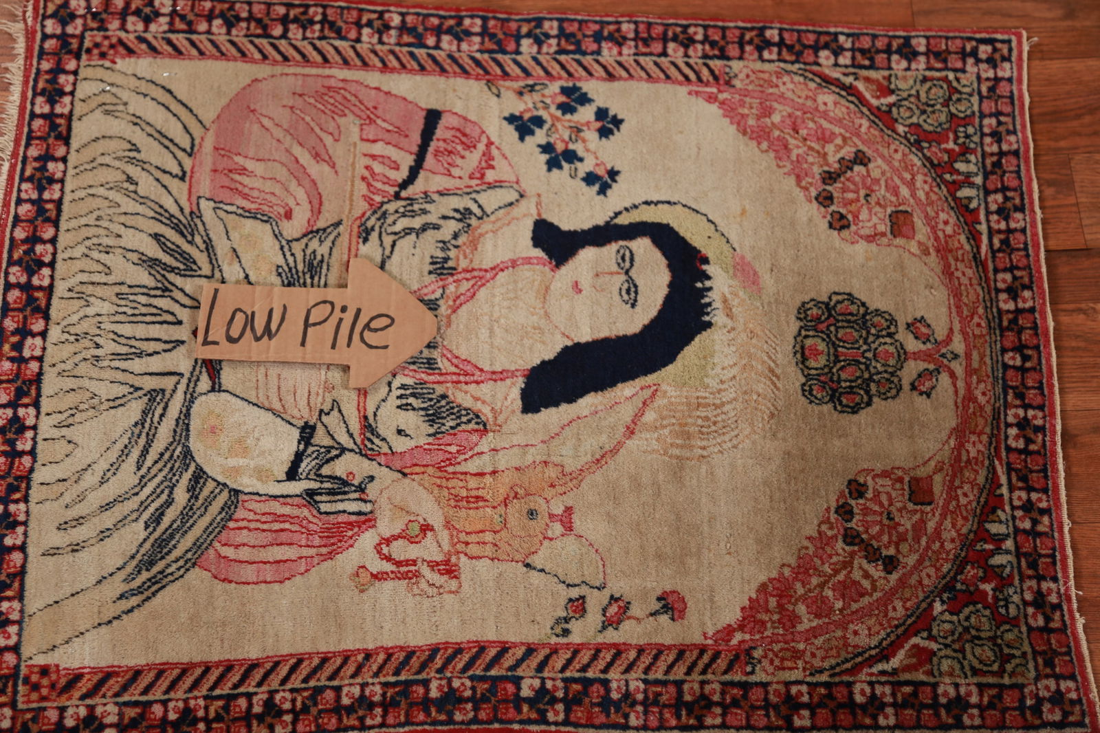 Pre-1900 Antique Vegetable Dye Kerman Ravar Persian Rug 2x3 - 11