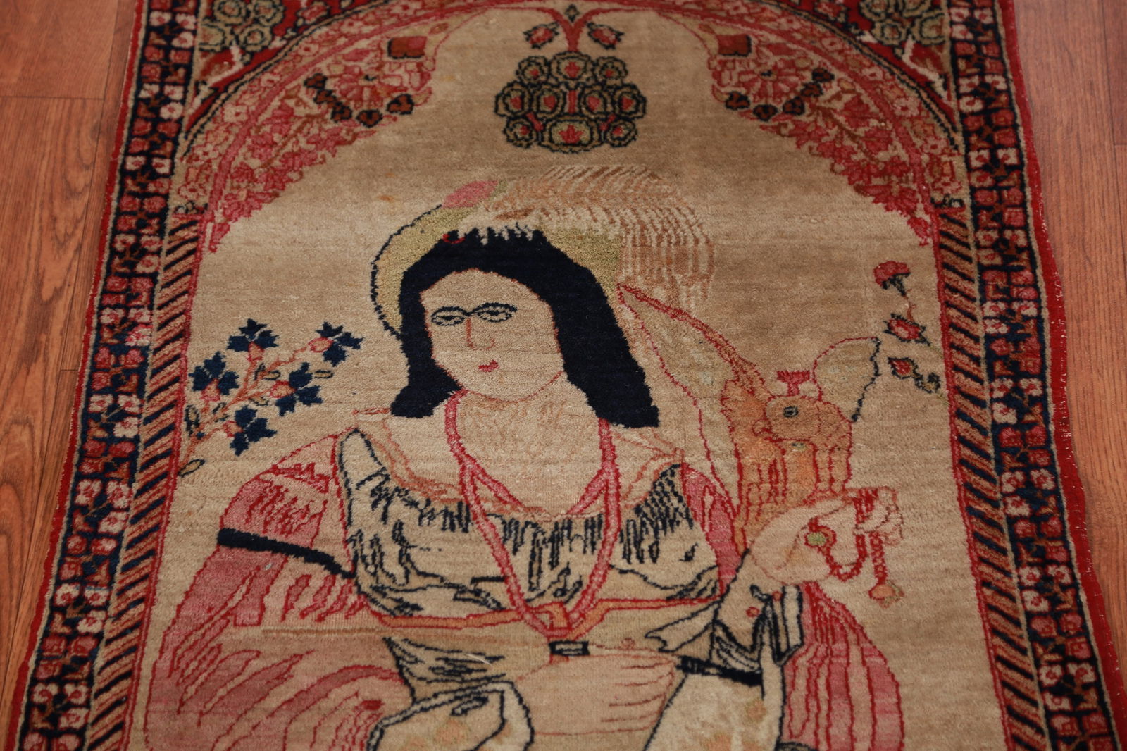 Pre-1900 Antique Vegetable Dye Kerman Ravar Persian Rug 2x3 - 3