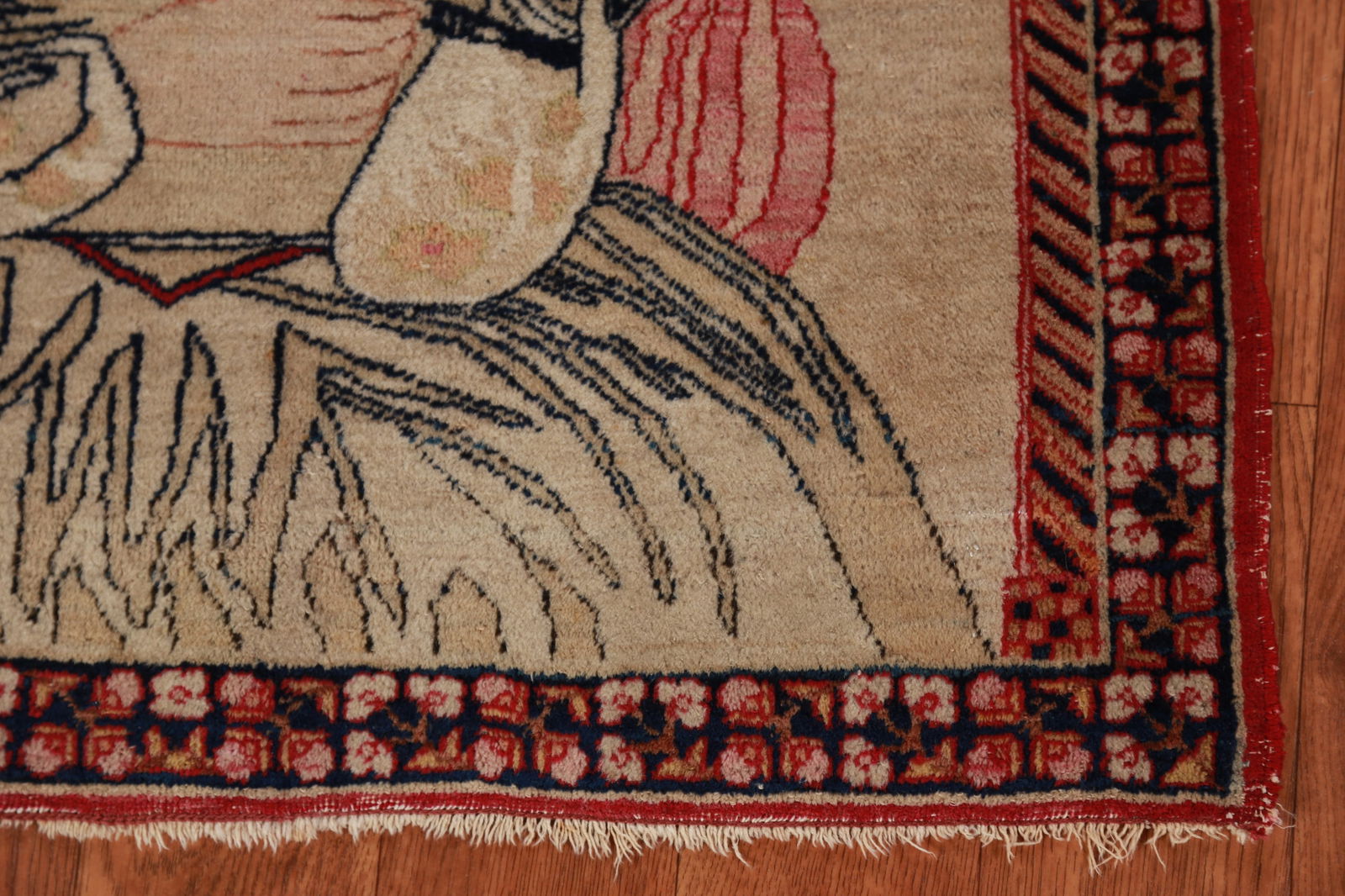 Pre-1900 Antique Vegetable Dye Kerman Ravar Persian Rug 2x3 - 4