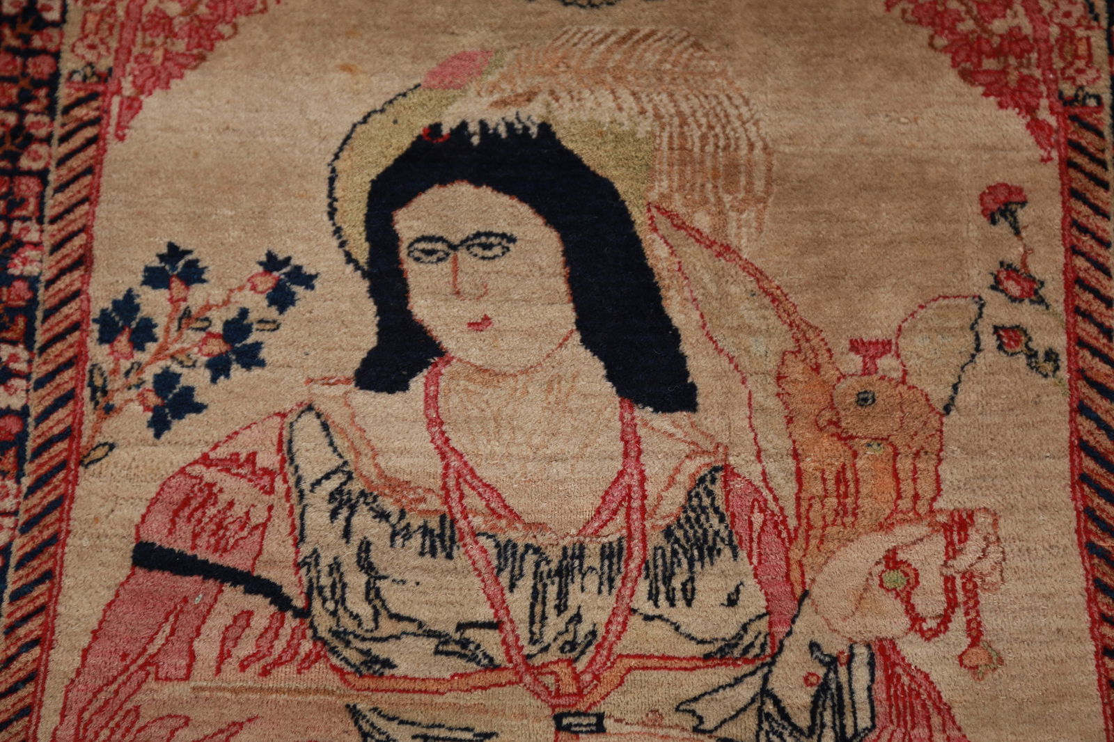 Pre-1900 Antique Vegetable Dye Kerman Ravar Persian Rug 2x3 - 6