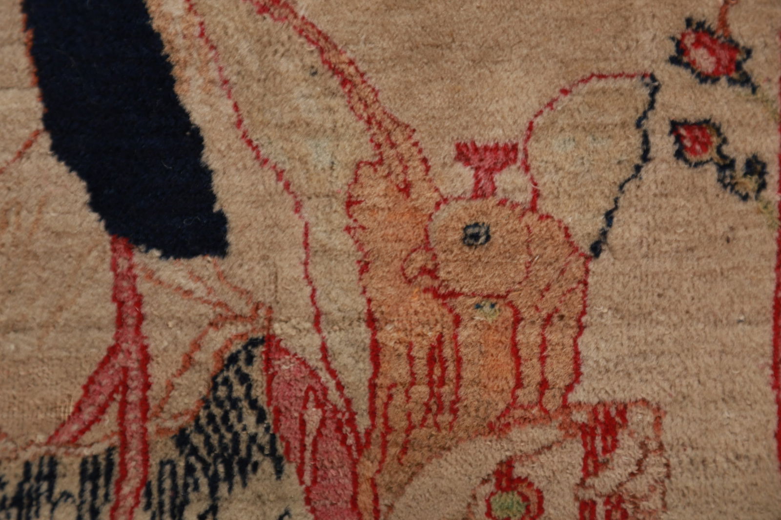 Pre-1900 Antique Vegetable Dye Kerman Ravar Persian Rug 2x3 - 7