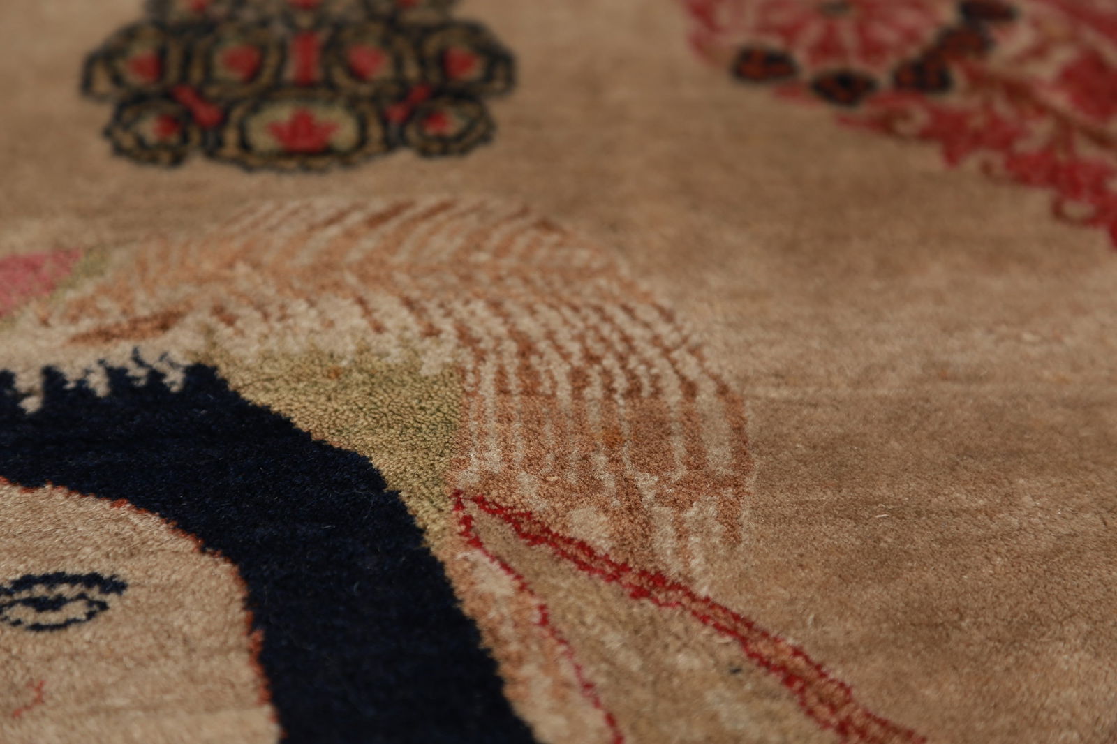 Pre-1900 Antique Vegetable Dye Kerman Ravar Persian Rug 2x3 - 8