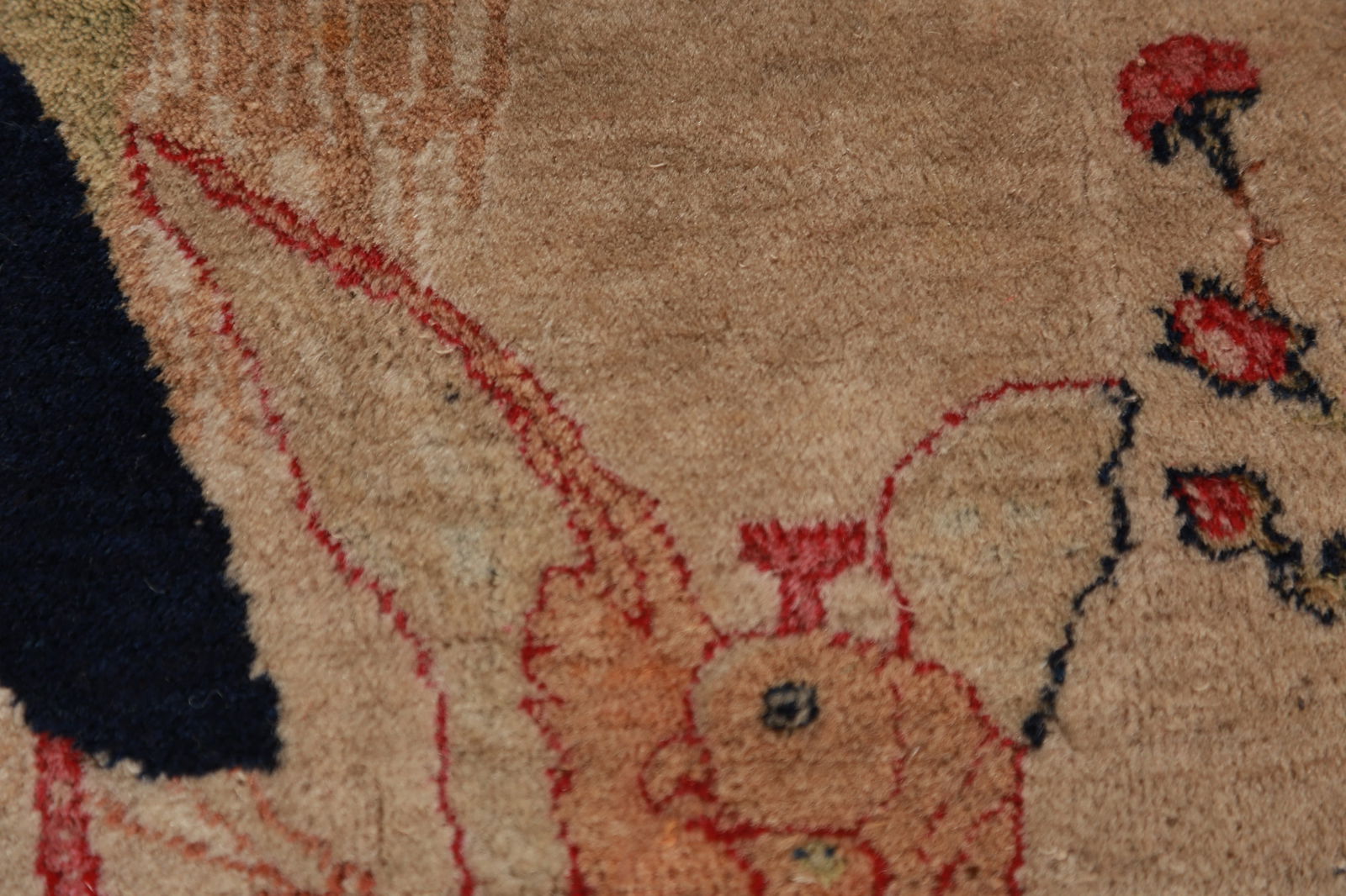 Pre-1900 Antique Vegetable Dye Kerman Ravar Persian Rug 2x3 - 9