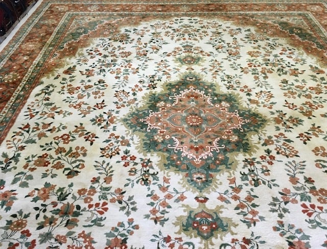 Vintage Large size Indo -Persian Tabriz Rug-4358 - 2