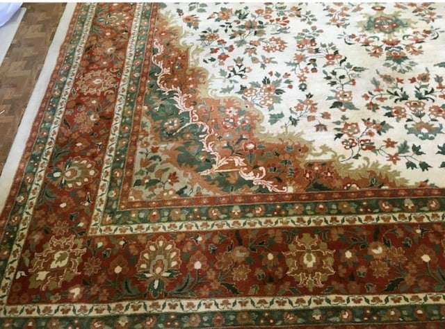 Vintage Large size Indo -Persian Tabriz Rug-4358 - 4