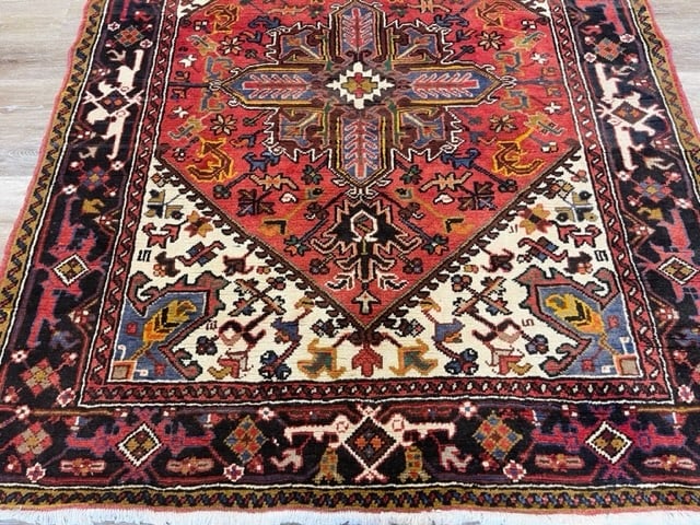 Vintage Persian Heriz Rug-4225 - 2