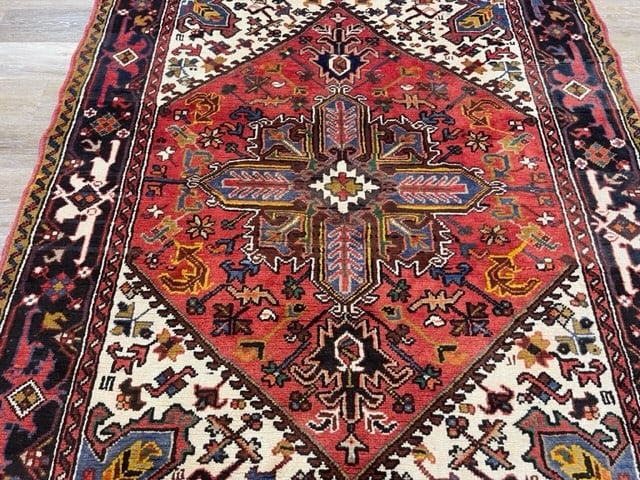 Vintage Persian Heriz Rug-4225 - 6