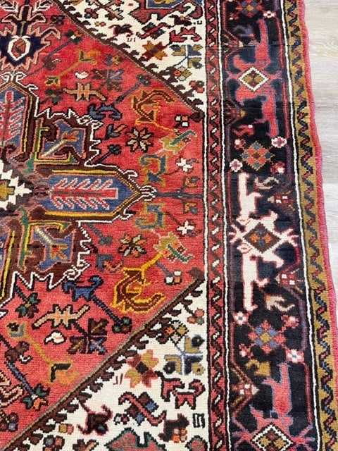 Vintage Persian Heriz Rug-4225 - 7