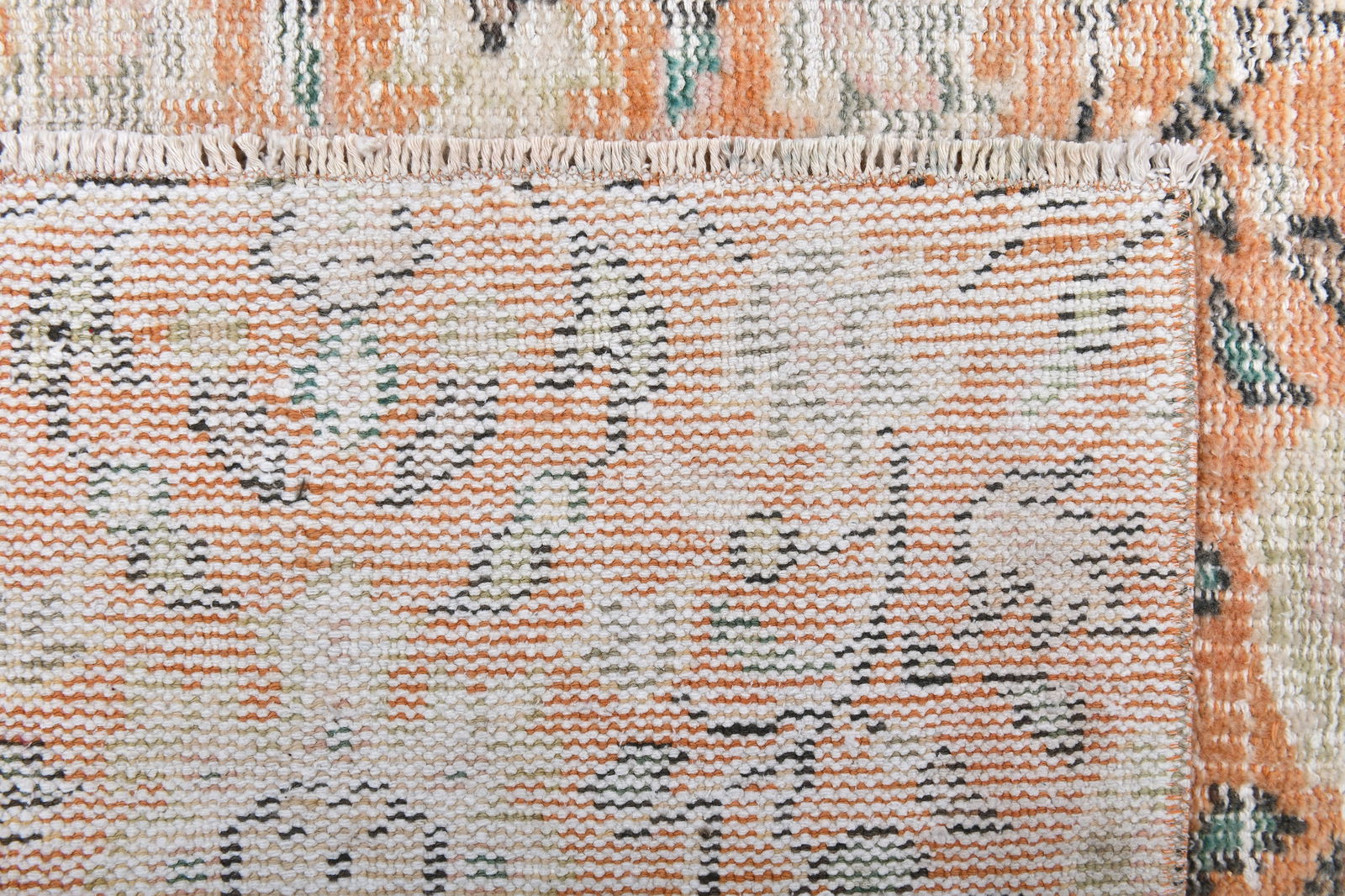 4'3'' x 7'2'' Handmade Vintage Wool Rug - 243804 - 11