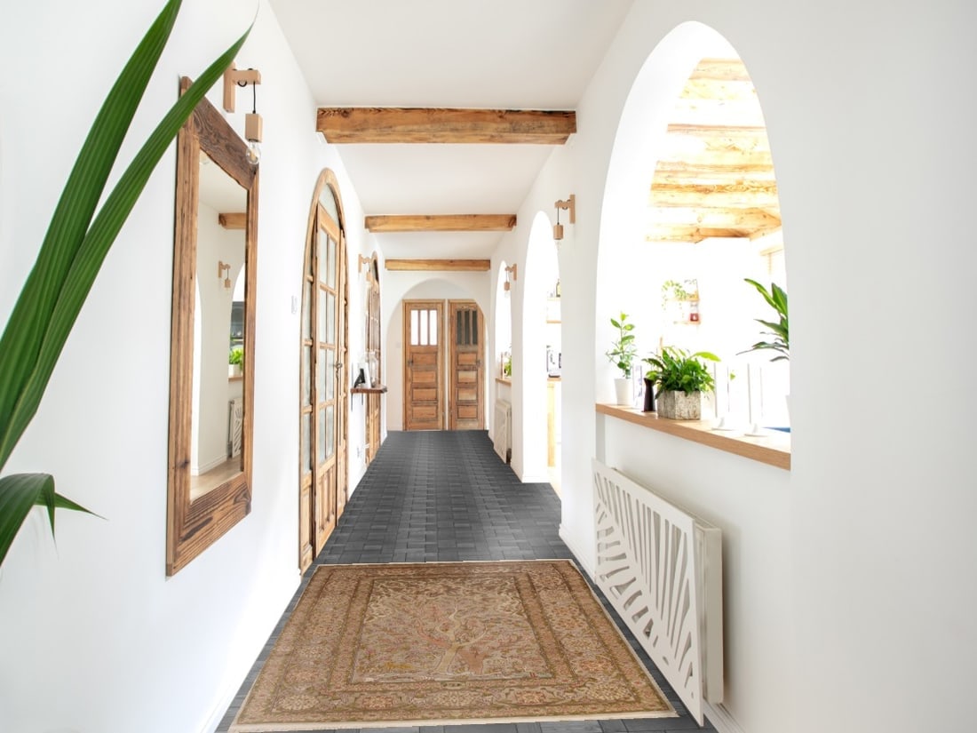 Antique Signed Vegetable Dye Silk/ Silver Hereke Persian Rug 3x5 - 2