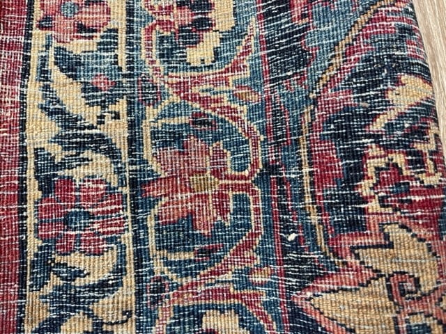 Antique Persian Yazad kirman Caucasian Rug-5090 - 11