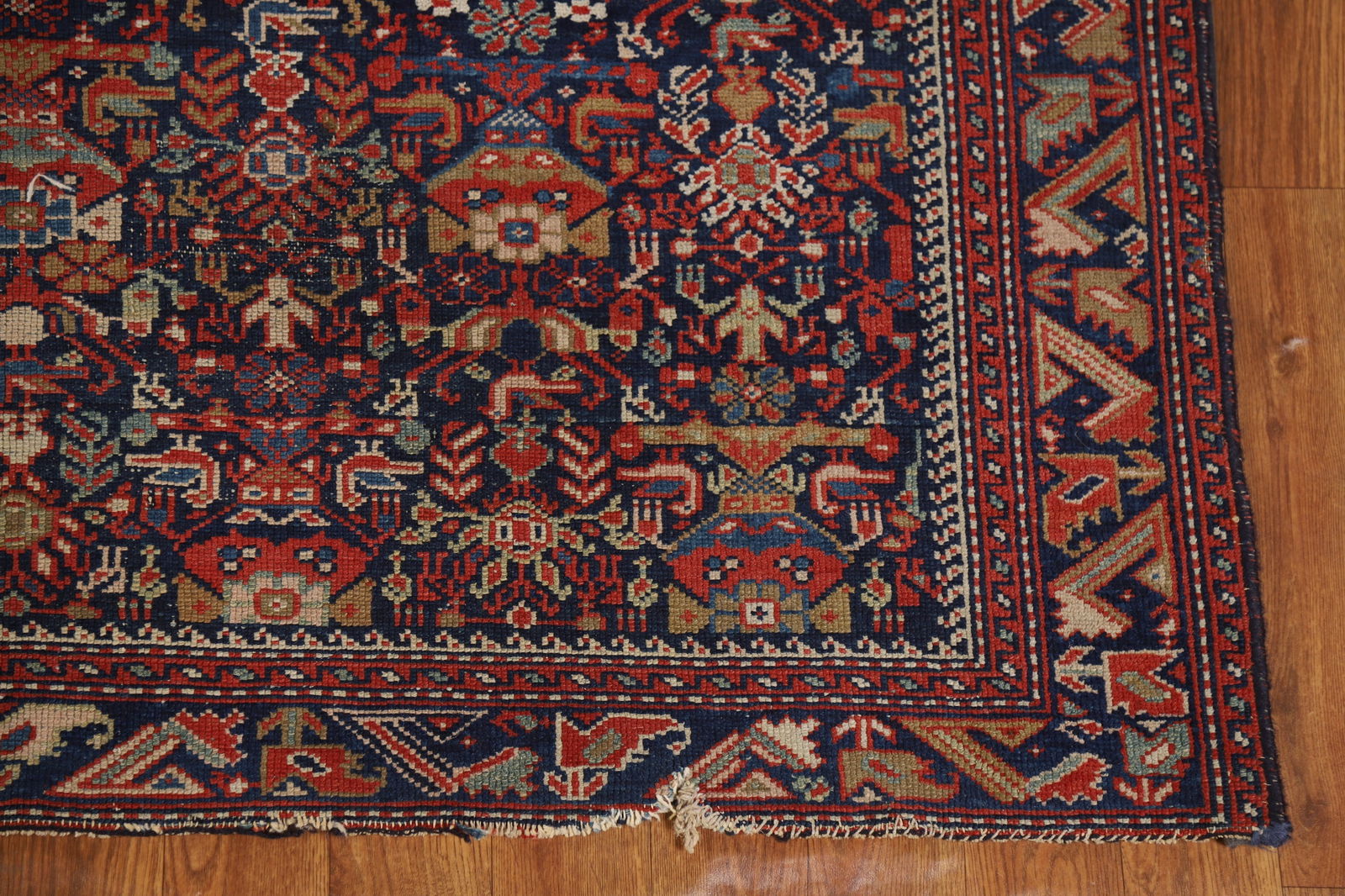 Pre-1900 Antique Vegetable Dye Malayer Persian Rug 4x6 - 5