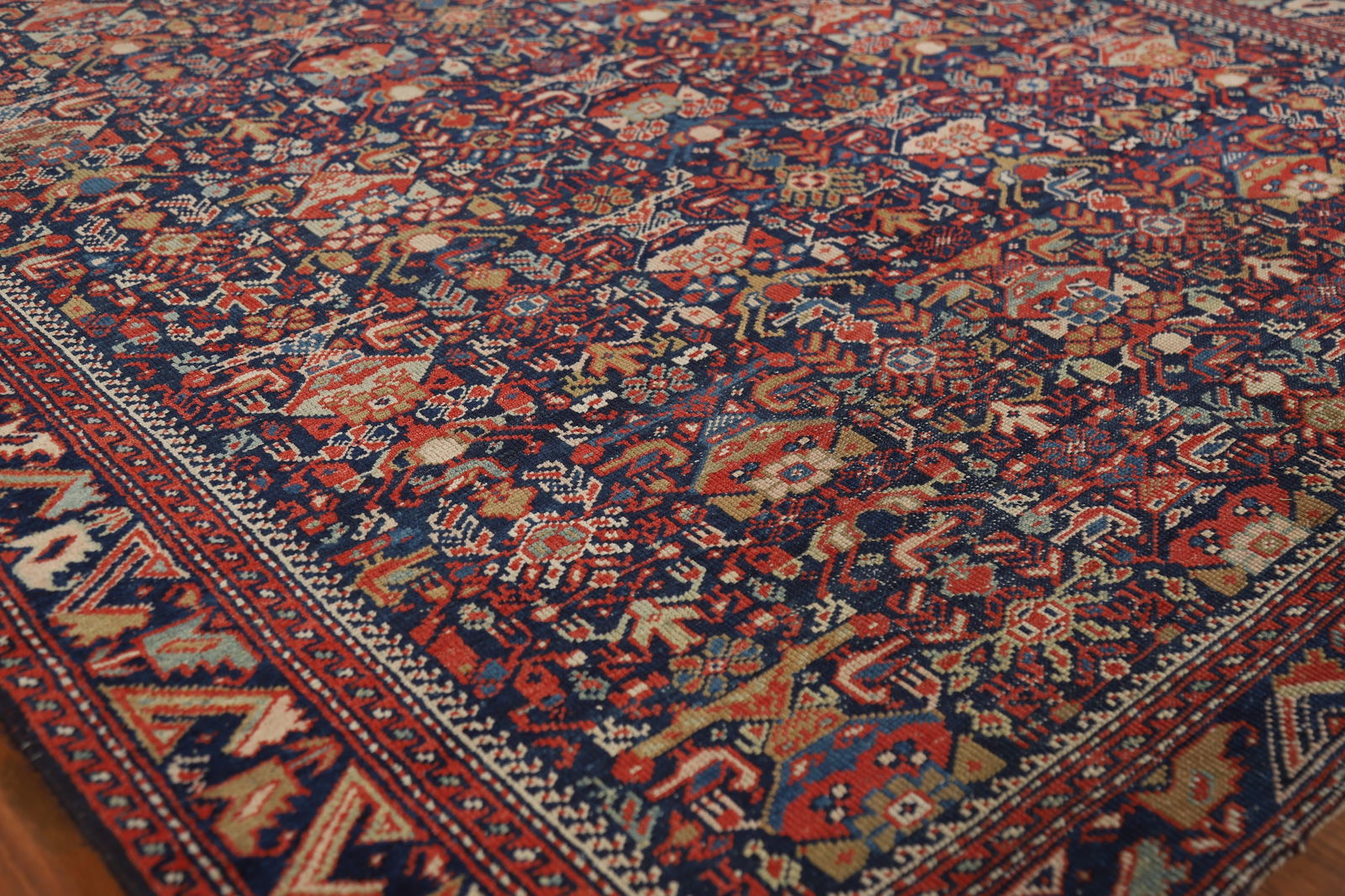 Pre-1900 Antique Vegetable Dye Malayer Persian Rug 4x6 - 6