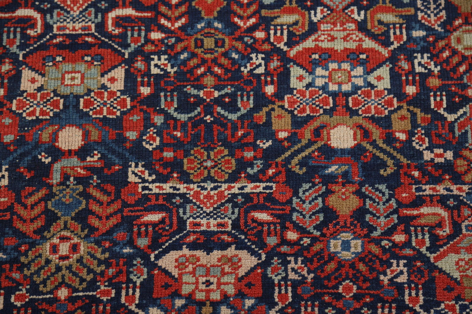 Pre-1900 Antique Vegetable Dye Malayer Persian Rug 4x6 - 9