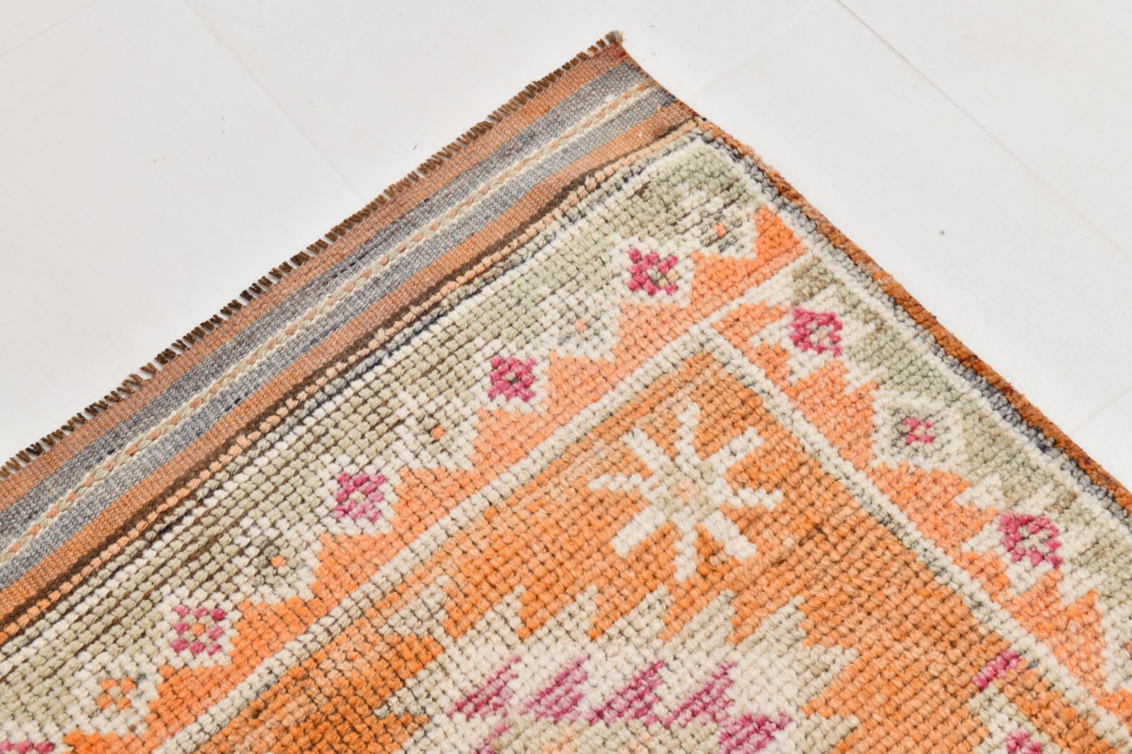 2'10'' x 12'9'' Handmade Vintage Wool Rug - 22113 - 10