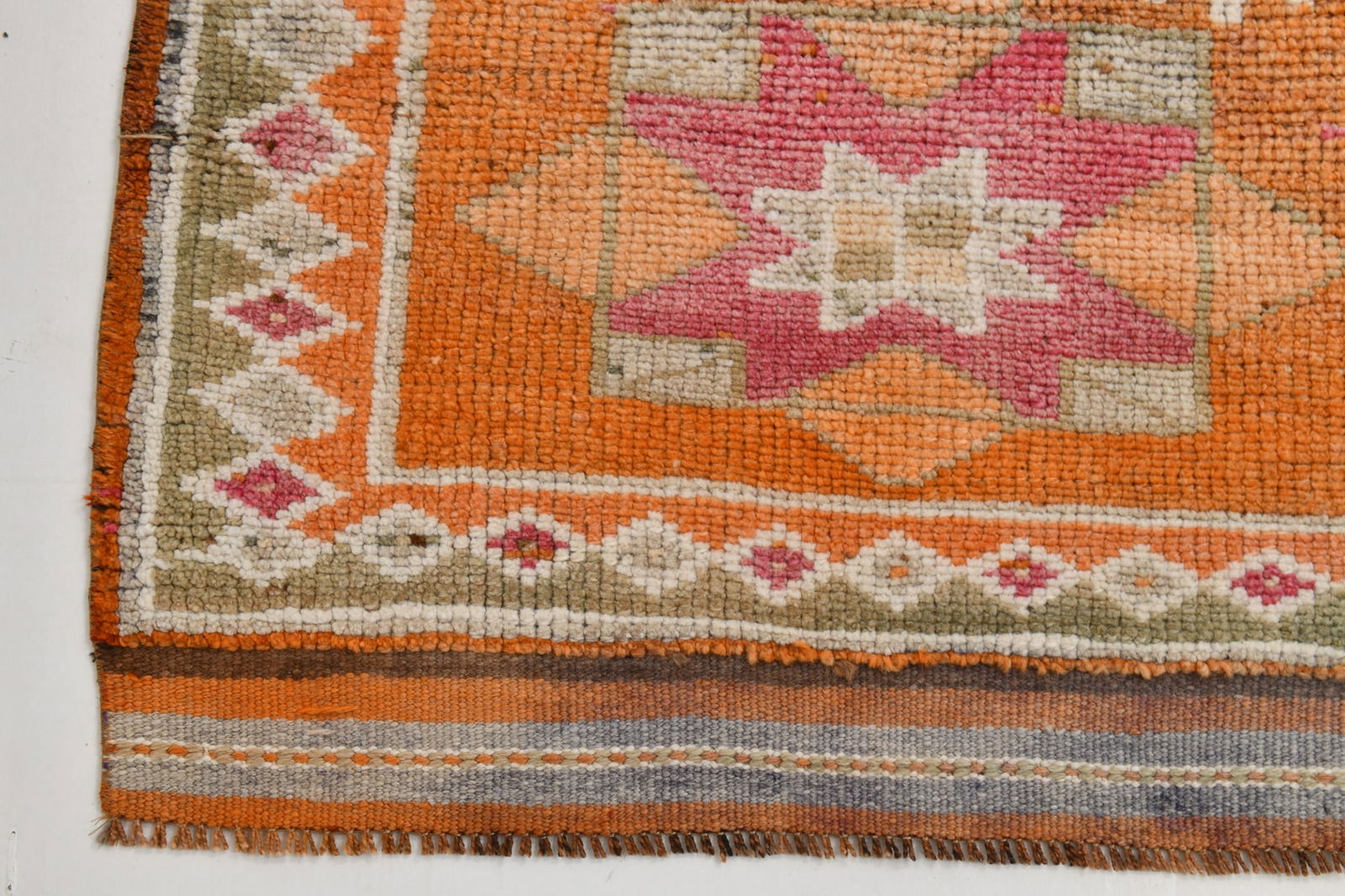 2'10'' x 12'9'' Handmade Vintage Wool Rug - 22113 - 11