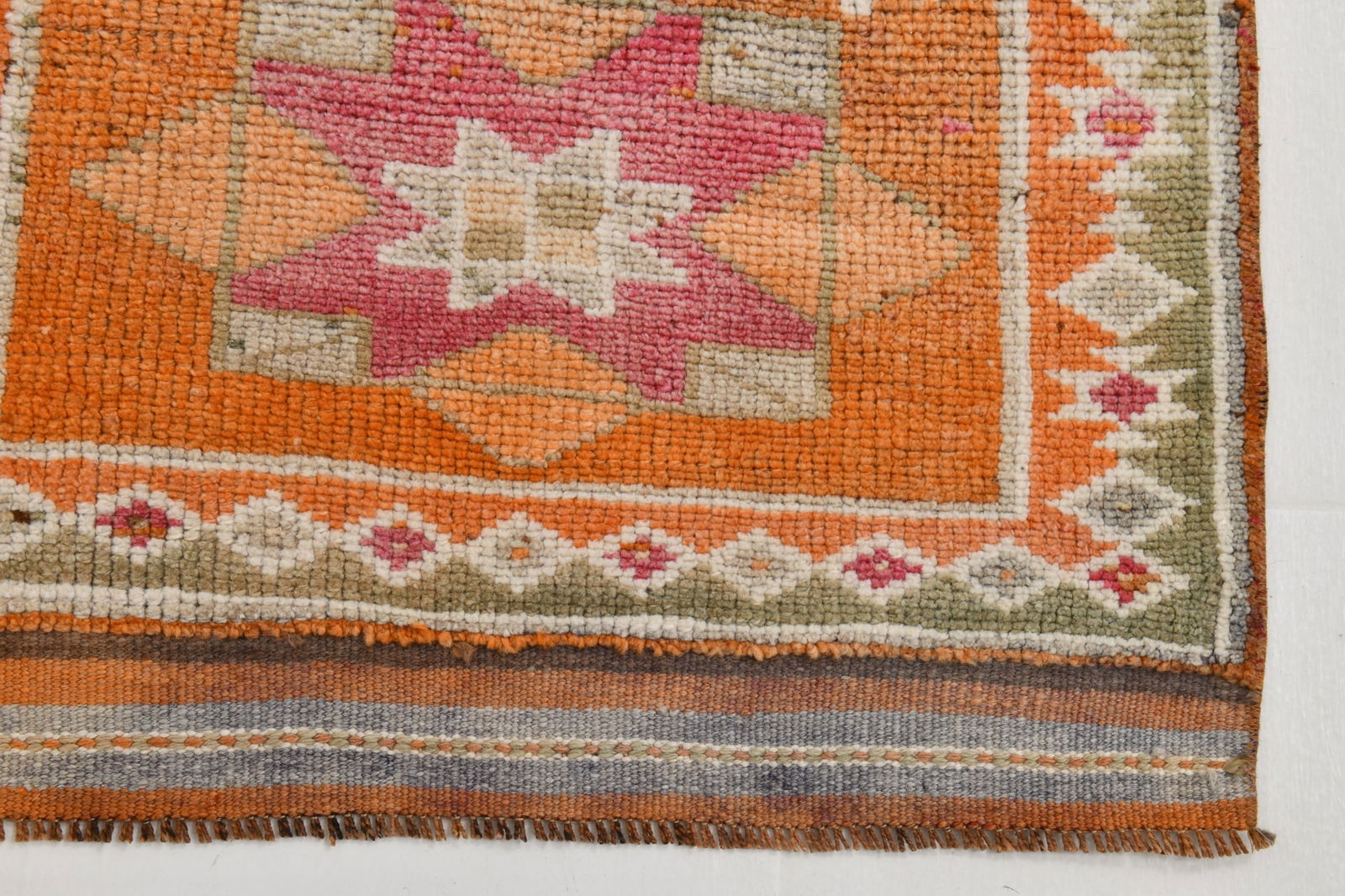2'10'' x 12'9'' Handmade Vintage Wool Rug - 22113 - 12