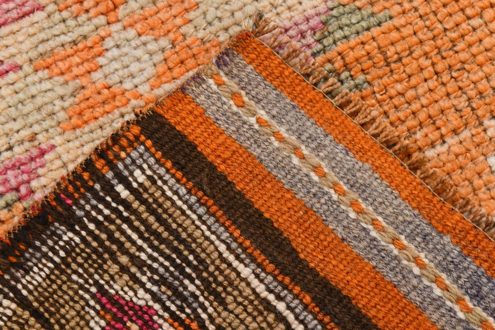 2'10'' x 12'9'' Handmade Vintage Wool Rug - 22113 - 13