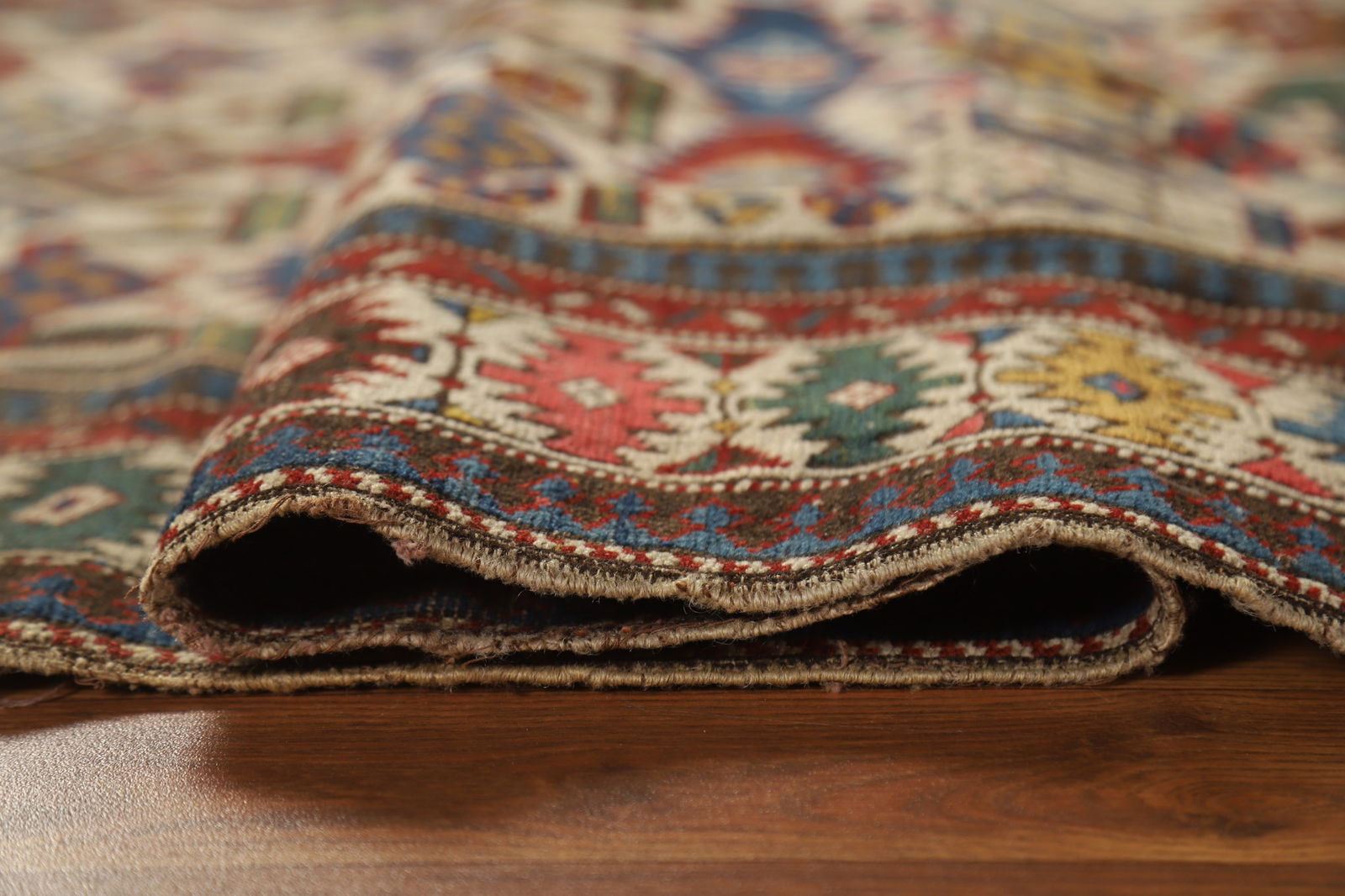 Pre-1900 Antique Vegetable Dye Kazak Oriental Rug 3x5 - 11