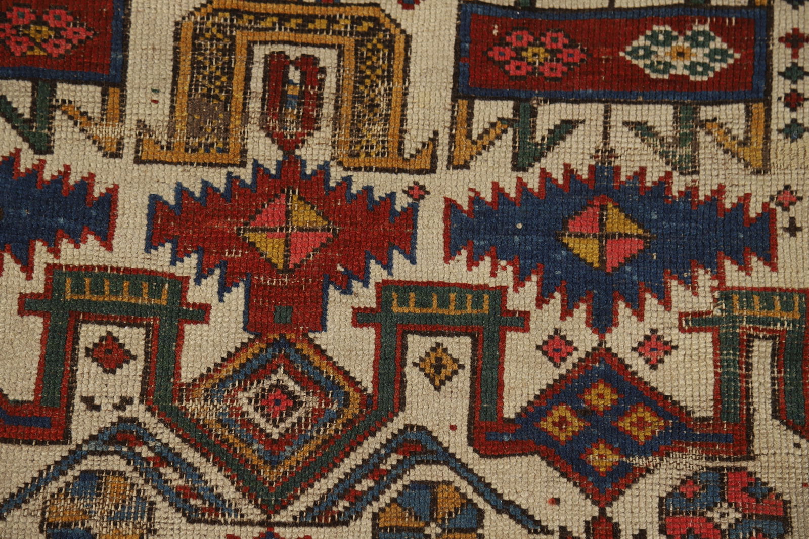 Pre-1900 Antique Vegetable Dye Kazak Oriental Rug 3x5 - 9