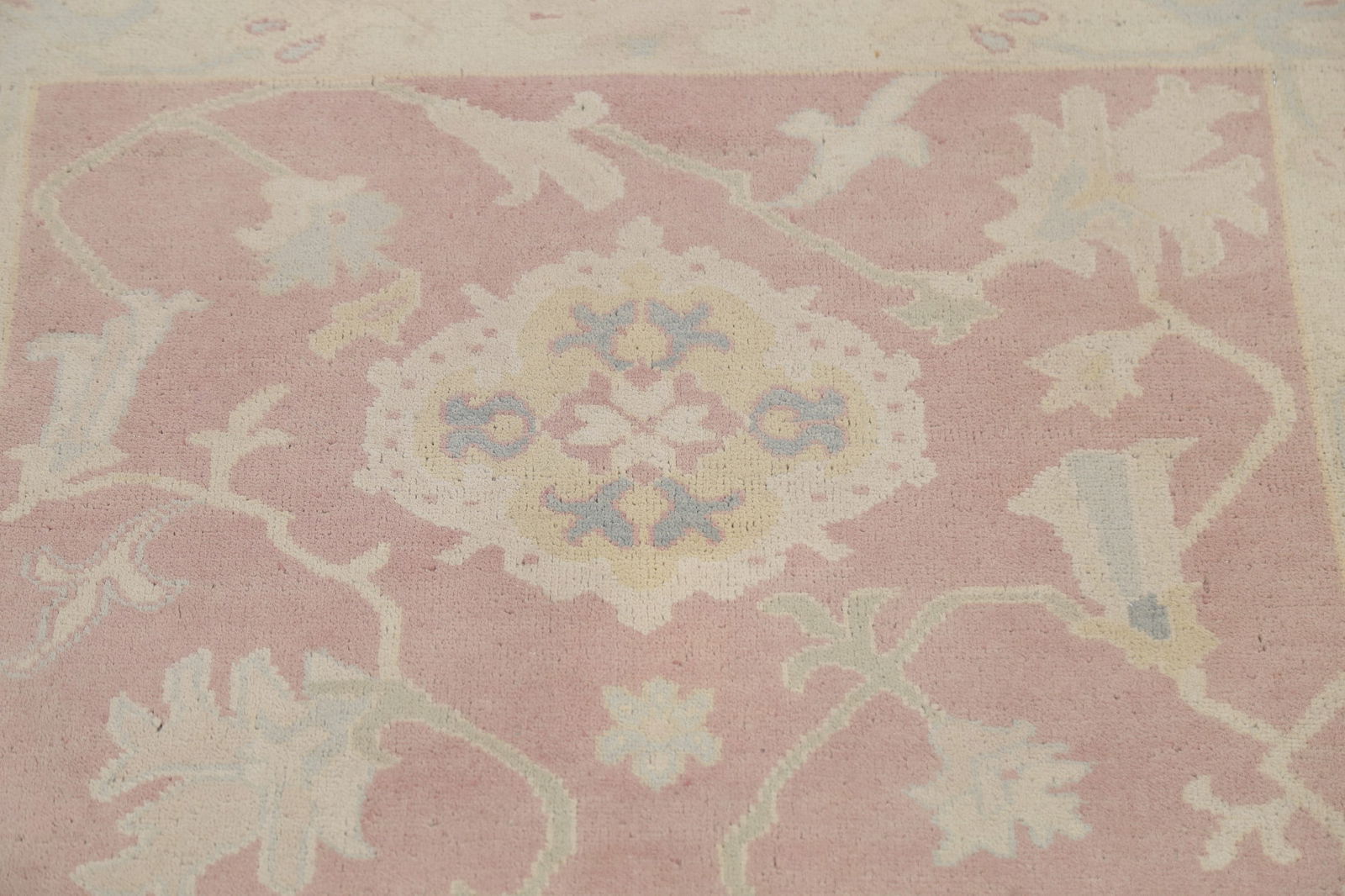 Antique Vegetable Dye Oushak Turkish Area Rug 3x5 - 11