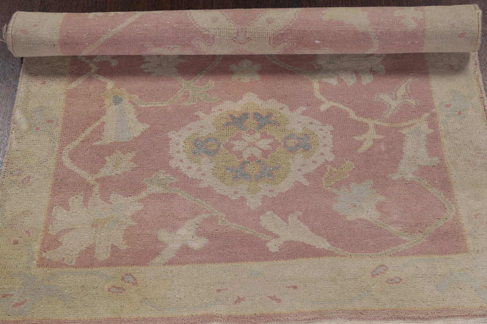 Antique Vegetable Dye Oushak Turkish Area Rug 3x5 - 15