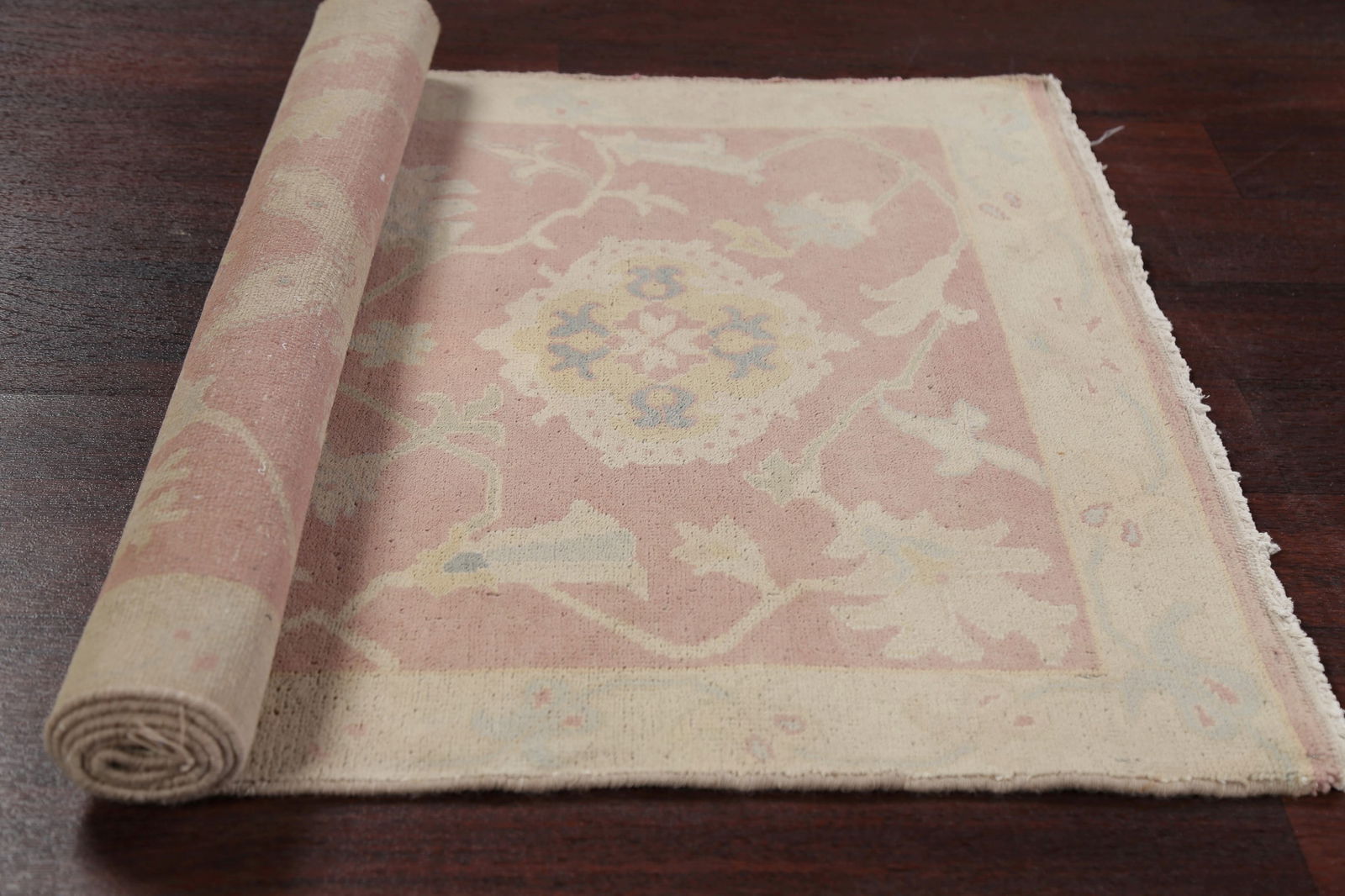 Antique Vegetable Dye Oushak Turkish Area Rug 3x5 - 16